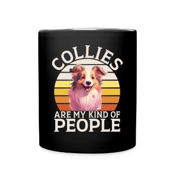 Cadeaux Collie - Mug uni - noir - Devant