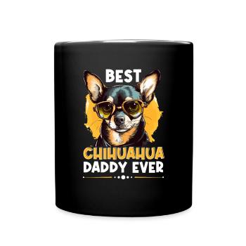 Chihuahua Chiwawa Dog Breed Pet - Tasse einfarbig - Schwarz - Vorne