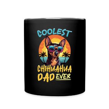 Chihuahua Chiwawa Dog Breed Pet - Tasse einfarbig - Schwarz - Vorne