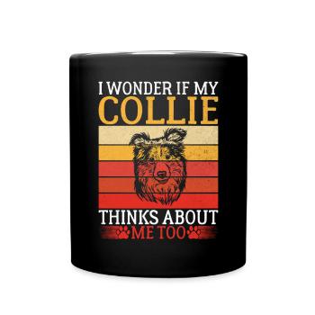 Cadeaux Collie - Mug uni - noir - Devant