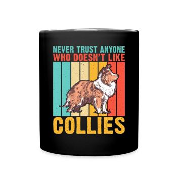 Cadeaux Collie - Mug uni - noir - Devant