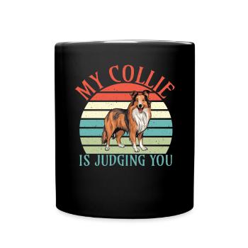 Cadeaux Collie - Mug uni - noir - Devant