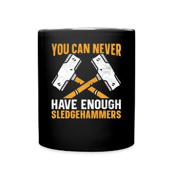Fun day of house demolition - Full Colour Mug - black - Front