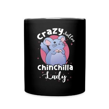 Cadeau Chinchilla Mama - Mug uni - noir - Devant