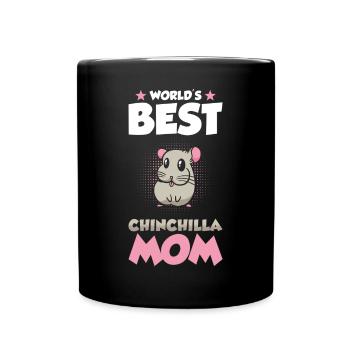 Cadeau Chinchilla Mama - Mug uni - noir - Devant