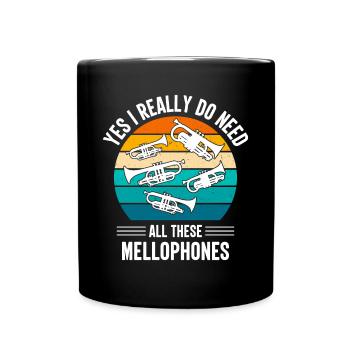 Mellophonist Musical Instrument Orchestra - Full Colour Mug - black - Front