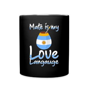 Drapeau de l’Argentine Thé yerba maté argentin - Mug uni - noir - Devant