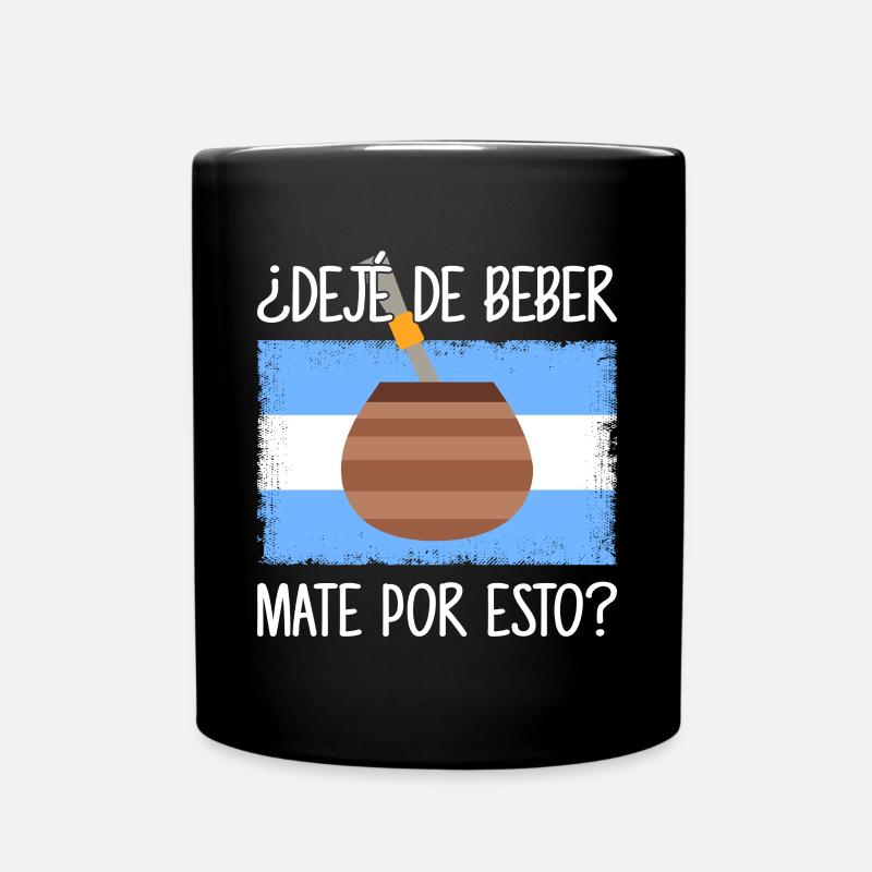 Argentinien-Flagge Argentinischer Yerba Mate Tee - Tasse einfarbig - Schwarz