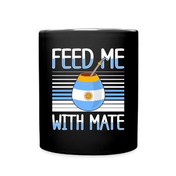 Drapeau de l’Argentine Thé yerba maté argentin - Mug uni - noir - Devant