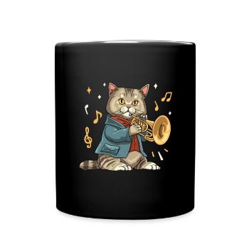 Mellophonist Musical Instrument Mellophone Player - Full Colour Mug - black - Front