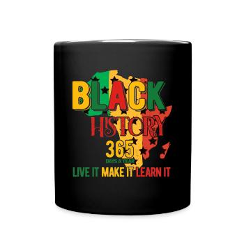 Black History Month Black History - Tasse einfarbig - Schwarz - Vorne