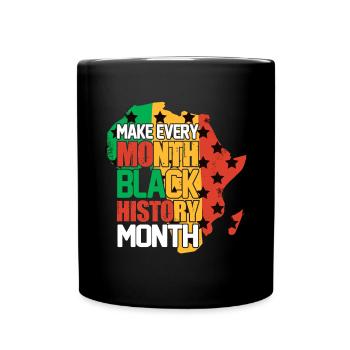 Black History Month Black History - Tasse einfarbig - Schwarz - Vorne