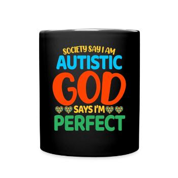Autisme Autiste - Mug uni - noir - Devant