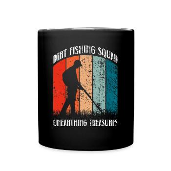 Chasse au trésor en équipe de détecteurs de métaux - Mug uni - noir - Devant