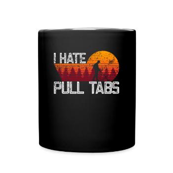 I Hate Can Clips - Metal Detector Detectorist - Full Colour Mug - black - Front