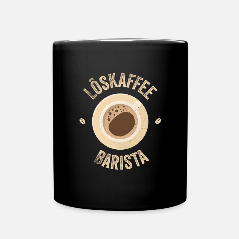 Löskaffee Barista - Tasse einfarbig - Schwarz
