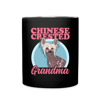 Chinese Crested Granny Chinese Crested Granny - Full Colour Mug - black - Front