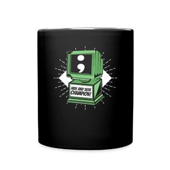 Hide And Seek Champion Softwareingenieur Coder - Tasse einfarbig - Schwarz - Vorne