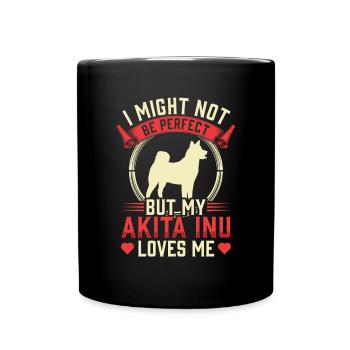 Akita Inu n’est pas parfait Shiba Inu - Mug uni - noir - Devant