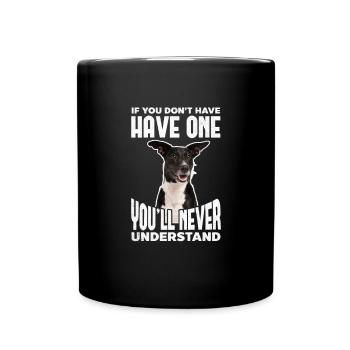 Australian Cattle Dog - Tasse einfarbig - Schwarz - Vorne