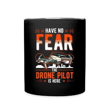 Drone Cadeau Drone Pilote Quadcopter - Mug uni - noir - Devant