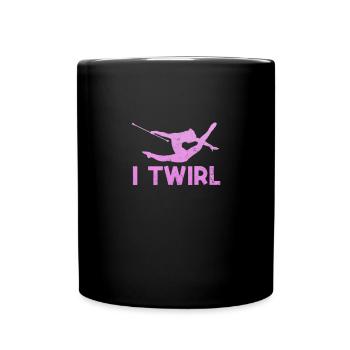 Baton Twirling - Mug uni - noir - Devant