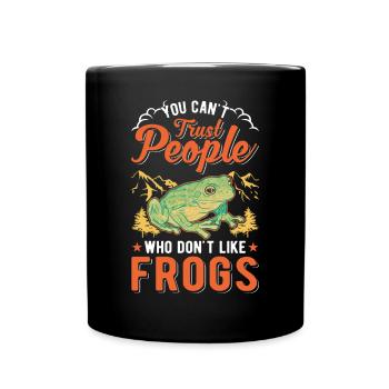 Grenouille cadeau Rainette - Mug uni - noir - Devant