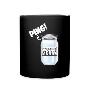 Einmachen Einkochen Lebensmitteln Konservieren - Tasse einfarbig - Schwarz - Vorne