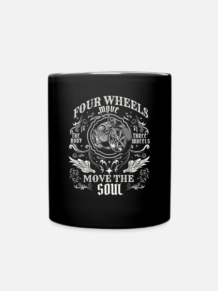 Three Wheels Move The Soul Trikebike Dreirad - Tasse einfarbig - Schwarz