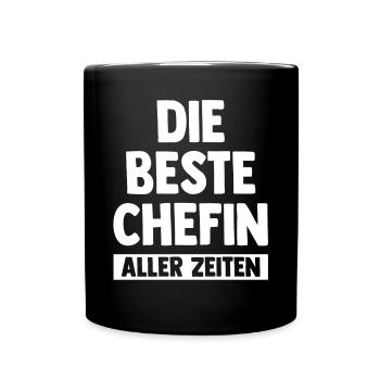 Arbeit Kollegen Büro Teamleiter Führungskraft Chef - Tasse einfarbig - Schwarz - Vorne