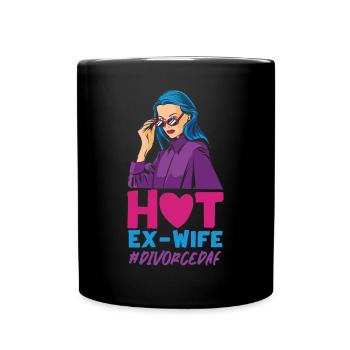 Happy Divorce Party Hot Ex-Wife - Tasse einfarbig - Schwarz - Vorne