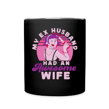 Happy Divorce Party My Ex Husband - Full Colour Mug - black - Front