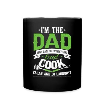 Je suis le père qui peut tout faire - Mug uni - noir - Devant