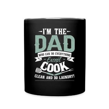 Je suis le père qui peut tout faire - Mug uni - noir - Devant