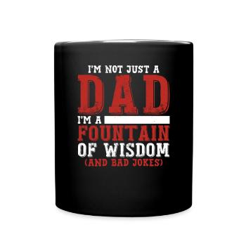 Dad Joke Funny Father's Day Dad - Full Colour Mug - black - Front
