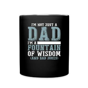 Funny Dad Humor Birthday - Full Colour Mug - black - Front