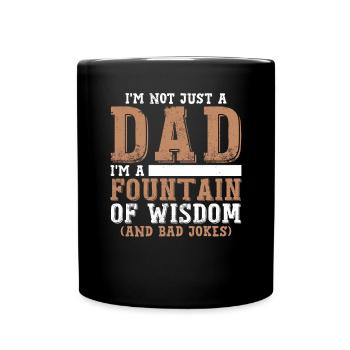 I'm Not Just A Dad | Funny Ninja Dad - Full Colour Mug - black - Front