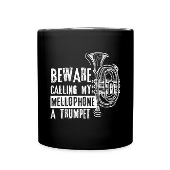 Mellophonist, Musical Instrument Orchestra, - Full Colour Mug - black - Front