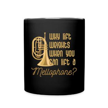 Mellophonist Musical Instrument Orchestra - Full Colour Mug - black - Front