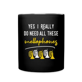 Mellophonist Musical Instrument Orchestra - Full Colour Mug - black - Front