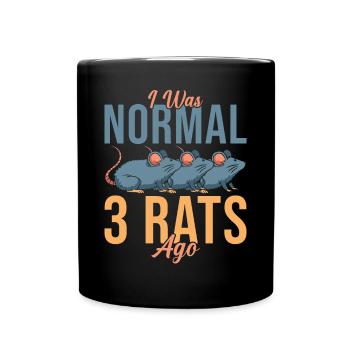 Rat Lover Gift - Full Colour Mug - black - Front