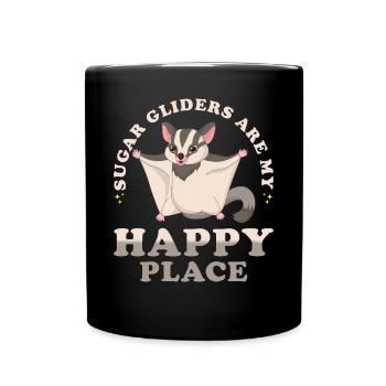 Sugar Glider Saying - Full Colour Mug - black - Front