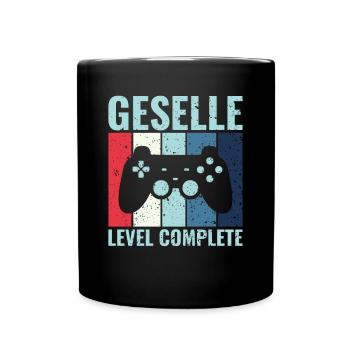 Geselle Level Complete - Abschluss Prüfung - Tasse einfarbig - Schwarz - Vorne