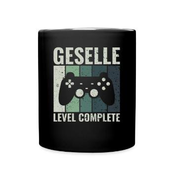 Geselle Level Complete - Abschluss Prüfung - Tasse einfarbig - Schwarz - Vorne