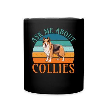 Cadeaux Collie - Mug uni - noir - Devant