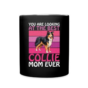 Collie Gifts - Tasse einfarbig - Schwarz - Vorne