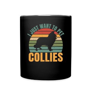 Collie Gifts - Tasse einfarbig - Schwarz - Vorne