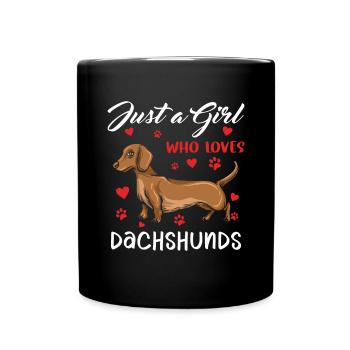 Teckel Cadeau Dixie Viennese Doxie Teckel - Mug uni - noir - Devant