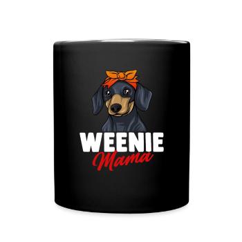 Teckel Cadeau Dixie Viennese Doxie Teckel - Mug uni - noir - Devant