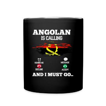 Angola - Mug uni - noir - Devant